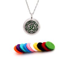 MISS RIGHT Essential Oil Diffuser Aromatherapy Om Locket Pendant Necklace with 10pcs Replacement Pads Jewelry for Women Girls Men (OM Locket)