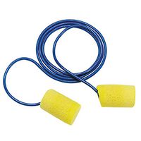 3M Ear Plugs, 75/Box, E-A-R Classic 311-1110, Corded, Disposable, Foam, NRR 29, For Drilling, Grinding, Machining, Sawing, Sanding, Welding, 1/Paper Bag, yellow