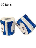 Melsan 10 Rolls Toilet Tissue, 4-Ply Ultra Soft Toilet Paper rolls, Ultra ComfortCare Paper for Bathroom Kitchen Household Daily Use, White
