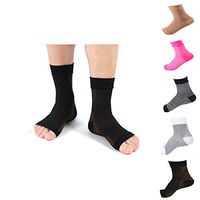 Ankle Brace Compression Support Sleeve Socks for Heel Arch & Ankle Braces Support Relieves Pain of Plantar Fasciitis (Copper, S/M)