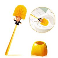Donald Trump Toilet Brush - Vimbo Original Trump Toilet Brush Make Your Toilet Great Again with Base Holder