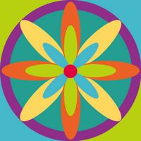 Cocktail Size Paper Napkin,Kaleidoscope