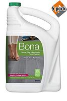 Bona Stone, Tile & Laminate Floor Cleaner Refill, 128 oz, 5 Pack
