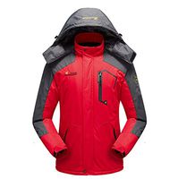 Alvinm Men's Jacket Casual Fashion Waterproof Quick-Drying Breathable Sport Outdoor Coat Outwear Red