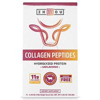Collagen Peptides Stick Packs Hydrolyzed Protein Powder 18oz - Supplement for vital Joint & Bone Support, Glowing Skin, Strong Hair & Nails, Digestive Health - Unflavored, Hormone-free, Grass Fed & Pa