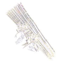 Supvox Pull Bows Gift Knot Ribbons String Bows for Wedding Gift Wrapping 20Pcs (White)