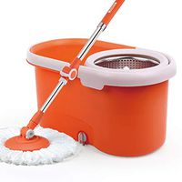 Mopping Mop Rotary Mop Bucket Household Automatic Mop Bucket Dry And Wet Multi-purpose Cleaning (Color : Orange-4, Size : 492827cm)