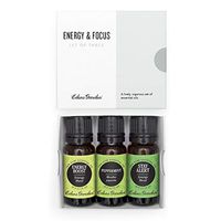 Edens Garden Energy & Focus Essential Oil 3 Set, Best 100% Pure Aromatherapy Starter Kit (For Diffuser- Anxiety & Stress), 10 ml