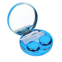 Portable Contact Lense Case with Mirror Contact Lense Storage Box Case Container for Home, Outdoor, Travel(Blue)