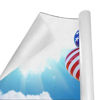 Gift Wrapping Paper Roll American Flag Balloon for Birthday,Holiday,Wedding,Baby Shower Gift Wrap - 3Rolls - 58inch x 23inch Per Roll
