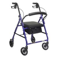 ProBasics Economy Rollator with Loop Brakes and Pouch (Blue)