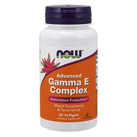 NOW Supplements, Advanced Gamma E Complex, Mixed Tocopherols & Tocotrienols, Antioxidant Protection*, 60 Softgels