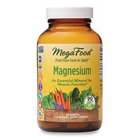MegaFood, Magnesium, Helps Maintain Nerve and Muscle Function, Essential Mineral Dietary Supplement, Gluten Free, Vegan, 90 Tablets (90 Servings) (FFP)