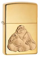 Zippo Laughing Buddha High Polish Brass Lighter
