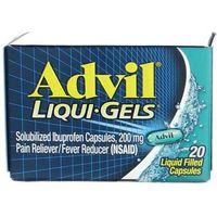 Advil Pain Reliever/Fever Reducer Liqui-Gels 200mg - 20 ct, Pack of 4