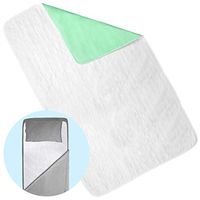 Incontinence Bed Pads - Big Size - Reusable Waterproof Underpad Chair, Sofa and Mattress Protectors - Highly Absorbent, Machine Washable - for Children, Pets and Seniors (36x72 (Pack of 1), Green)