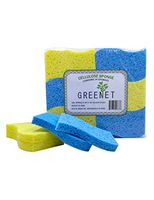 Cleaning Sponges Bulk Sponges, 24 Pack+ 2 Free Heavy Duty Scouring Pads, Sponges Bathroom Sponge Kitchen,Cleaning Handy Sponge Pad 100% Natural Cellulose for Kitchen Sponges Non Scratch (S Shape)