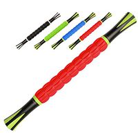 Yoport Muscle Roller Stick, Muscle Massage Roller Tool with Anti Slip Handle for Athlete Runner Releasing Myofascial Trigger Points, Reducing Muscle Soreness, Soothing Cramps and Relieving Muscle Pain