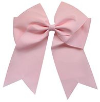 Funny Girl Designs Extra Large Classic Uniform Cheer Bow - Choose Your Color! (Light Pink)