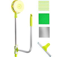 A.B Crew Upgraded Telescopic Outside Window Cleaner with Squeegee and Rotatable Sponge Wiper