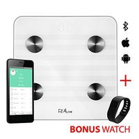 Fit2Live Precision XL Digital Bathroom Scale YES I CAN! Motivation Series w/ Extra Wide 440lb Step-On Platform