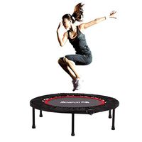 Bathtub Rails Trampoline Gym Adult Indoor Household Trampoline Folding Jumping Bed Adult Weight Loss Trampoline (Color : Black, Size : 40 inch)