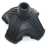 Baby bells 3/4 inch/19mm Stabilizing Device Self Standing Quadruple Cane Tip,Rubber Walking Cane Tip Self Standing Cane Tip, Standing Quad Support Cane Tip（Black）