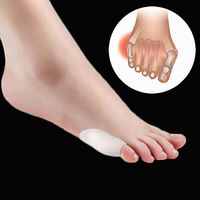 1Pair Women Little Toe Separator Bunionette Little Toe Bunion Corrector Last Toe Gel Separator Eases Callus Foot Support