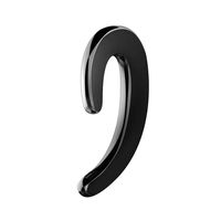 Dnasrivew 1Pc Ergonomic Painless Handsfree Music Wireless Bluetooth Smart Earhook Earphone Black