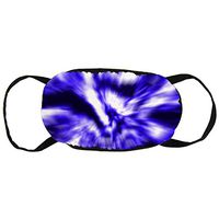 Dust Face Cover, Earloop Half Face Cover for Women Men, Hiking Travel with Adjustable Elastic Band - Tie Dye Purple, Windproof