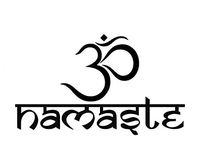 Creative Concepts Ideas Namaste OM Symbol Yoga Meditation CCI Decal Vinyl Sticker|Cars Trucks Vans Walls Laptop|Black|5.5 x 3.25 in|CCI2213