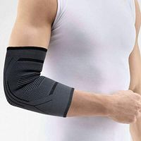 NEWBIT Elbow Brace Compression Sleeve , Breathable Elbow Elastic Support for Tennis Elbow, Tendonitis, Arthritis, Weightlifting (Black, L)