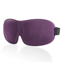 Sleep Mask , Lightweight and Comfortable, Super Soft, Adjustable 3D Contoured Eye Masks for Sleeping, Shift Work, Naps, Night Blindfold Eyeshade for Men and Women, Black/Blue/Purple (Purple)