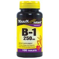 Mason Vitamins B-1 250Mg Thiamine Tablets, 100-Count