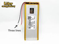 3 Lines 3.7V 3000mAh 3545138 Lithium Polymer Ion Rechargeable Battery Lithium Polymer Li-Po Battery for MP4 GPS MP3 Bluetooth Stereo DIY Gift
