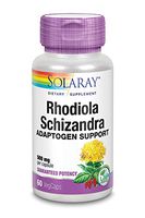 Solaray Rhodiola and Schizandra Supplement, 500 mg, 60 Count