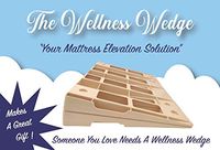 The Wellness Wedge Your Mattress Elevation Solution; Two Pack of Plastic Wedges
