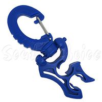 Scuba Choice Scuba Diving Double Hose Holder with Clip, Blue
