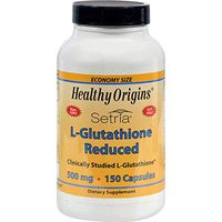 Healthy Origins Setria L-Glutathione Reduced - 500 mg - 150 Capsules (Pack of 2)