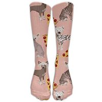 Chinese Crested Dog Pizza Compression Socks For Men & Women,Graduated Athletic Socks Reduce Muscle Soreness,Best For Running,Sport,Travel,Nurses,Medical,Pregnancy,Marathon,Flight.