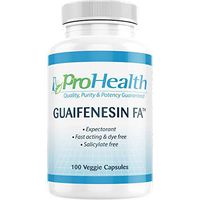 ProHealth Guaifenesin FA (400mg - 100 Veggie Capsules) | Fast Acting | Immediate Release Expectorant | Helps Loosen Mucus | Relieves Chest Congestion