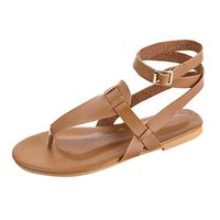 Inverlee Summer Womens Outdoor Flat Anti-Slip Slippers Casual Beach Sandals Large Size Shoes Brown