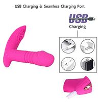 Sekslife 100% High Quality Remote Thrusting Mini vibrantors for Woman Bullet Stick Pleasing Device with 10 Frequency Modes Rose Red Discreet Package