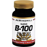 Windmill Vitamin B-100 Complex Tablets Size: 60