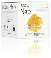Eco by Naty Certified Thin Sanitary Pads with wings, Night, 10 Pads (Chemical-Free and Unscented)