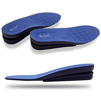 Height Increase Insole (Wider for Men), 3-Layer Orthotic Heel Shoe Lift kit Elevator Shoe Insole Lifts Kits Inserts for Men Taller Insoles 1" to 2.0" Variable Height Adjustable