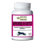 Natura Petz Organics - Super Model In A Bottle - Weight, Obesity & Slimming Support For Adult & Senior Pets
