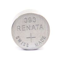 Renata Strip of 10 Genuine Fresh 393 SR754W Swiss Made Silver 1.55v Batteries