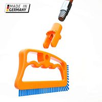 Fuginator Scrub Brush for Tile & Grout: Stiff Nylon Bristle Scrubbing Brush & Handle Connector - Bathtub / Shower Scrubber for Floor Joints & Seams - Cleaning Brushes & Supplies for Bathroom & Kitchen