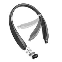 Neckband Wireless HiFi Sound Headset w Retractable Earbuds Premium Headphones Earphones Hands-Free Microphone [Folding] Compatible with LG V40 ThinQ
